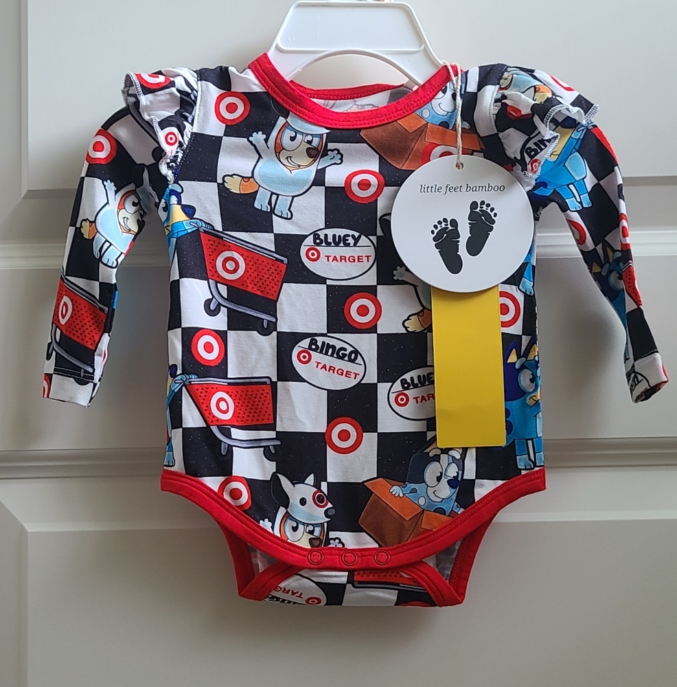 Bamboo Target Bluey Onesie